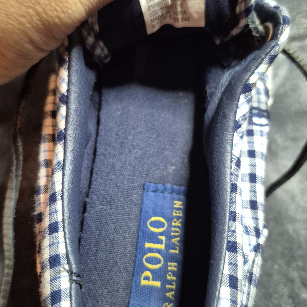 Polo Ralph Lauren Vaughn White/Newport Navy - Size 8.5 D - Perfect for Any Occas - Picture 4 of 10